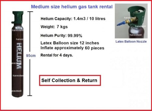 Medium Helium Gas Tank (10 Litres) Store Pickup