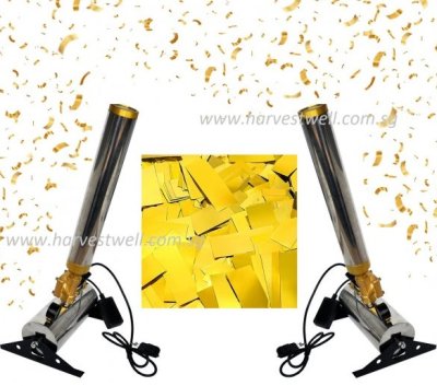 Duo Confetti Cannon Compressed Air Spray Launcher for Rental Singapore