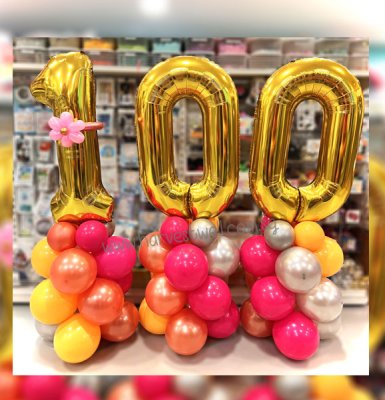Megaloon Number Balloon Column Singapore