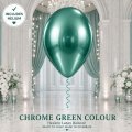 Chrome Green Helium Latex Balloon Singapore