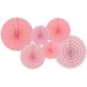 Pink Paper Fans Decoration D.I.Y Set