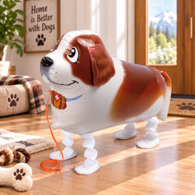 Saint Bernard Walking Pet Balloon Singapore