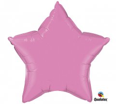 Rose Star Shape Mylar Balloon