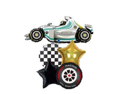 F1 Racing Silver Car Balloon Package Singapore