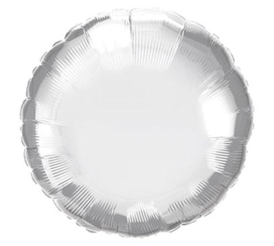Silver Round Shape Mylar Balloon Singapore