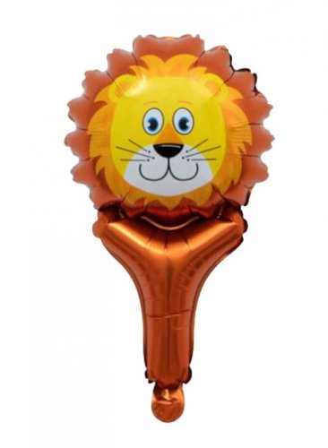 Lion Head Handheld Foil Balloon