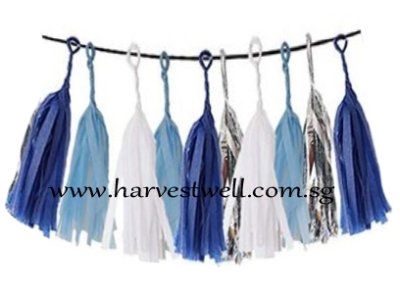 Blue Themed Tassel Garland Singapore