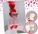 Customize Foil Heart Bouquet in Balloon Box