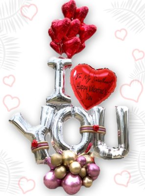 Valentine's Day Love Balloon Bouquet Singapore
