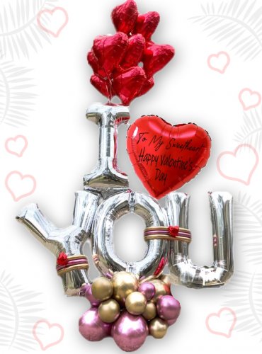 Valentine's Day Love Balloon Bouquet