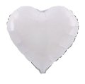 White Heart Shape Mylar Balloon Singapore