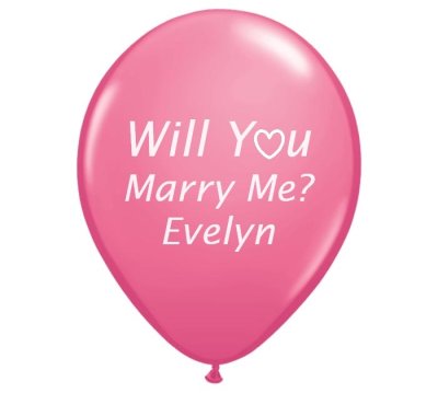 Print Wedding Proposal Latex Balloons Singapore