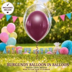 Burgundy Balloon IN Balloon