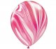 Strawberry Swirl Superagate Helium Latex Balloon