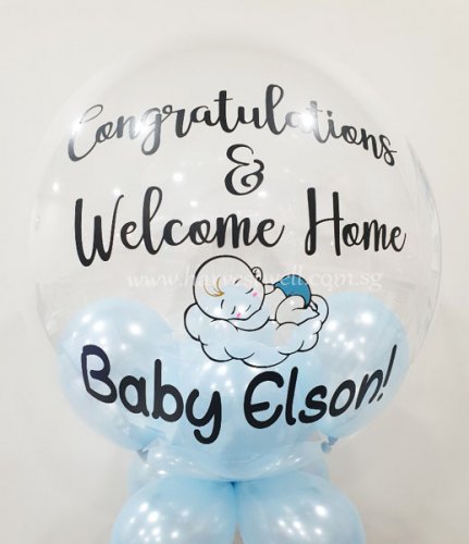 Customised Sleeping Baby Bubble Balloon