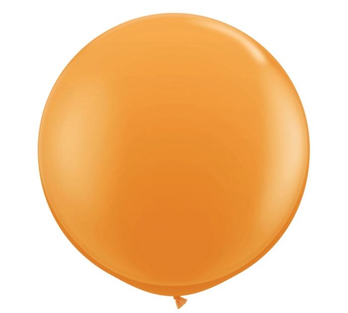 Orange Jumbo Round Shape Helium Latex Balloon Singapore