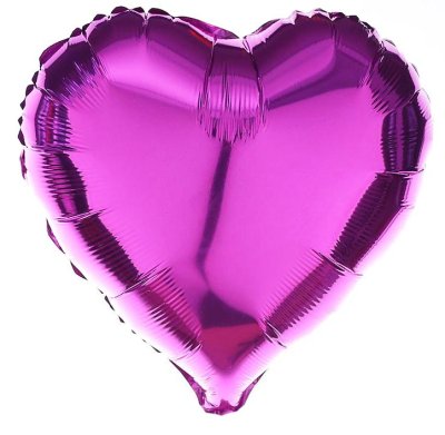 Rose Red Heart Shape Mylar Balloon Singapore