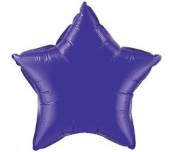 Purple Star Shape Mylar Balloon