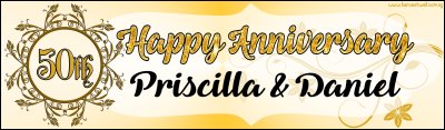 50th Anniversary Customized Banner Singapore