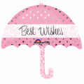 Best Wishes Supershape Umbrella Mylar Balloon Singapore