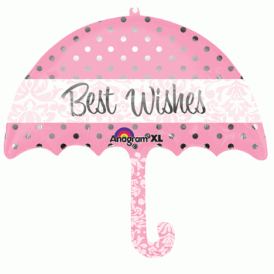 Best Wishes Supershape Umbrella Mylar Balloon Singapore