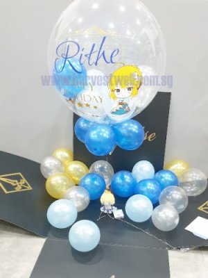 Customize Surprise Balloon Gift Box with Custom Character Singapore