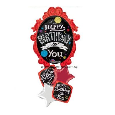 Hbd Chalkboard Balloon Package Singapore