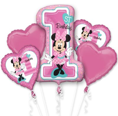 Minnie 1st Birthday Balloon Bouquet Singapore