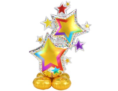 Colorful Star Cluster Airloonz Decoration Balloon Set Singapore