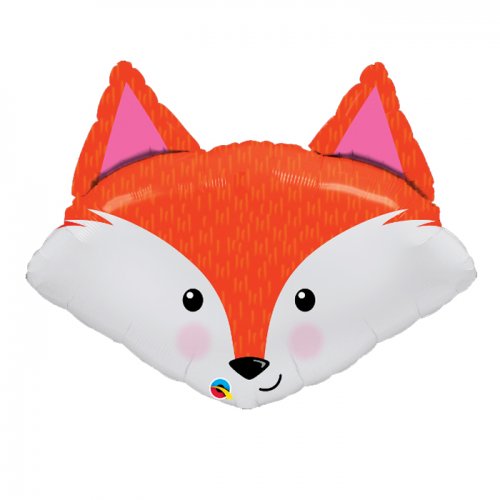 Fabulous Animal Fox Head Super Shaped Mylar Balloon
