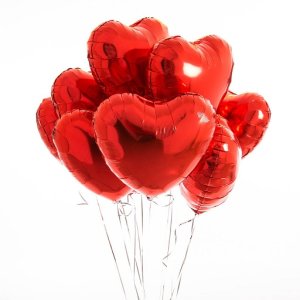 heart shape foil balloons