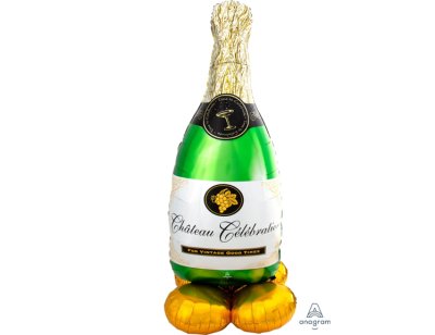 Champagne Bottle Airloonz Decoration Balloon Set Singapore
