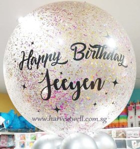 custom glitters jumbo balloon