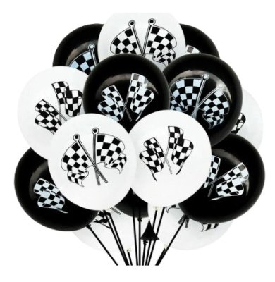 F1 Racing Flags Helium Latex Balloon Singapore