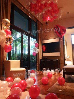 Infinite Love Bedroom Balloon Decoration Package Singapore