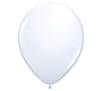 White Colour Helium Latex Balloon Singapore