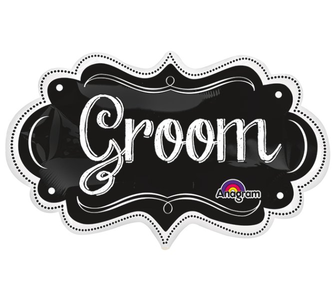 Wedding Groom Super Shape Mylar Balloon Singapore