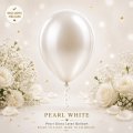 Pearl White Helium Latex Balloon Singapore