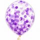 Confetti Purple Helium Latex Balloon