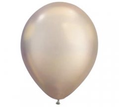 Chrome Champagne Helium Latex Balloon
