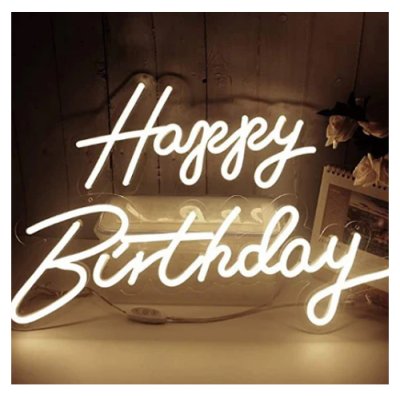 LED Happy Birthday Light USB or Battery-powered Singapore