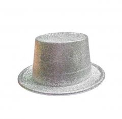 Glitter Silver Party Hat