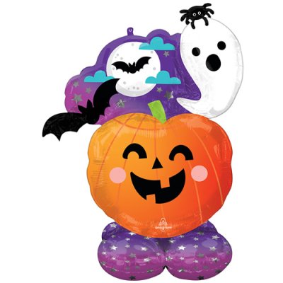 Fun & Spooky Ghost Pumpkin Airloonz Decoration Balloon Set Singapore