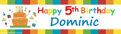 Cakes and Presents Customized Banner Singapore