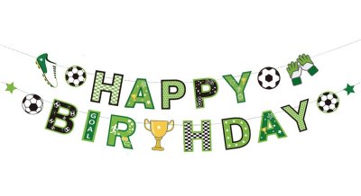 Football Theme Birthday Jointed Banner Singapore