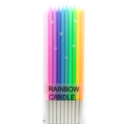 Rainbow Slim Birthday Candles Singapore