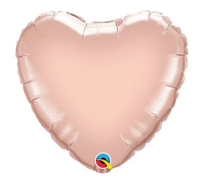 Pearl Rose Gold Heart Shape Mylar Balloon Singapore