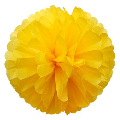 Yellow Tissue Paper Pom Pom Singapore