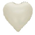 Cream Heart Shape Helium Mylar Balloon Singapore