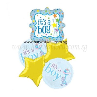 Its a Boy Stars Balloon Package Singapore